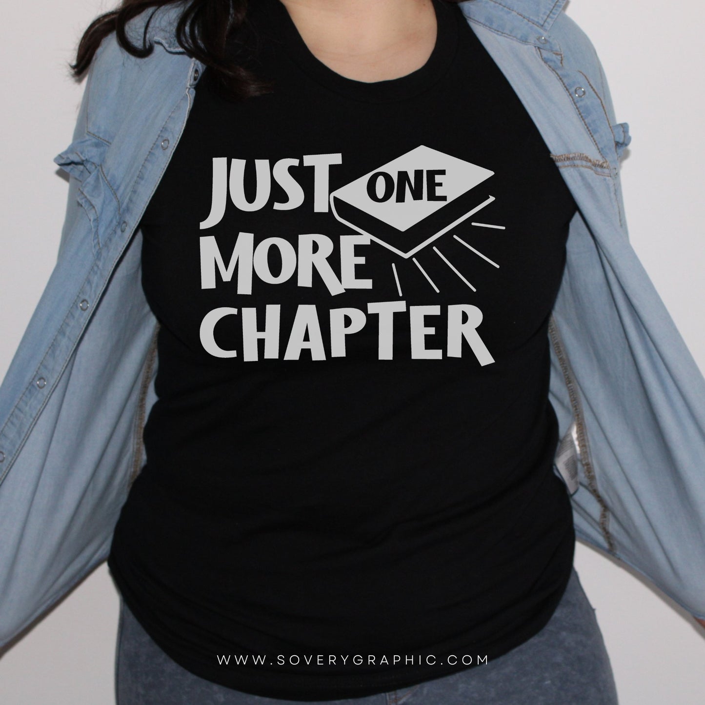 Just One More Chapter Book Lover SVG Design