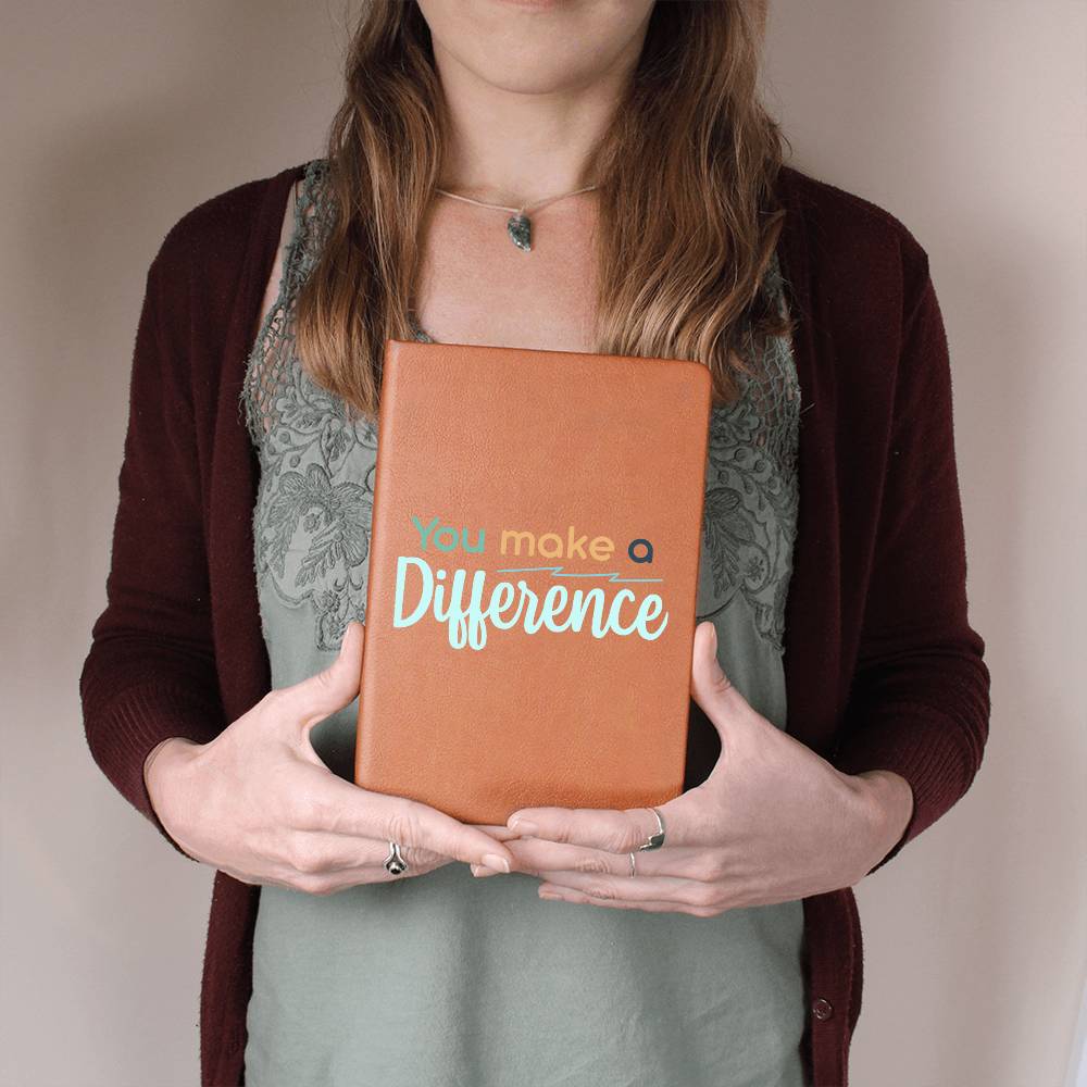 You Make a Difference Vegan Leather Journal