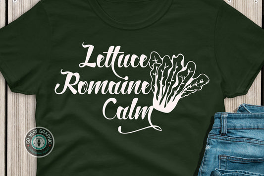 Lettuce Romaine Calm Funny Garden SVG Design