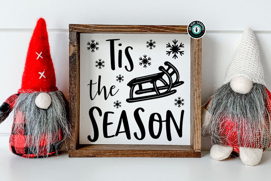 Tis the Season Christmas Sled SVG Design