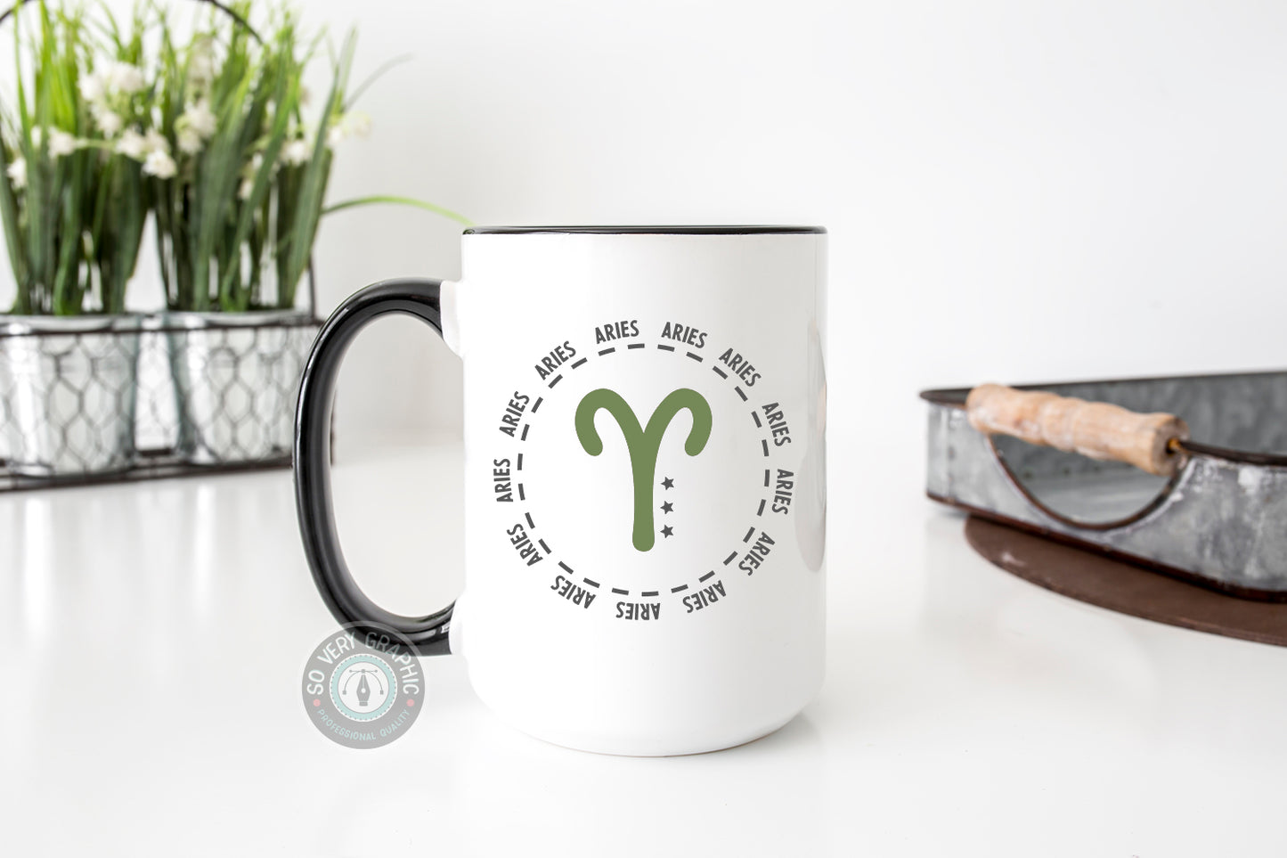 Zodiac Rounds ARIES SVG Design Bundle So Very Graphic