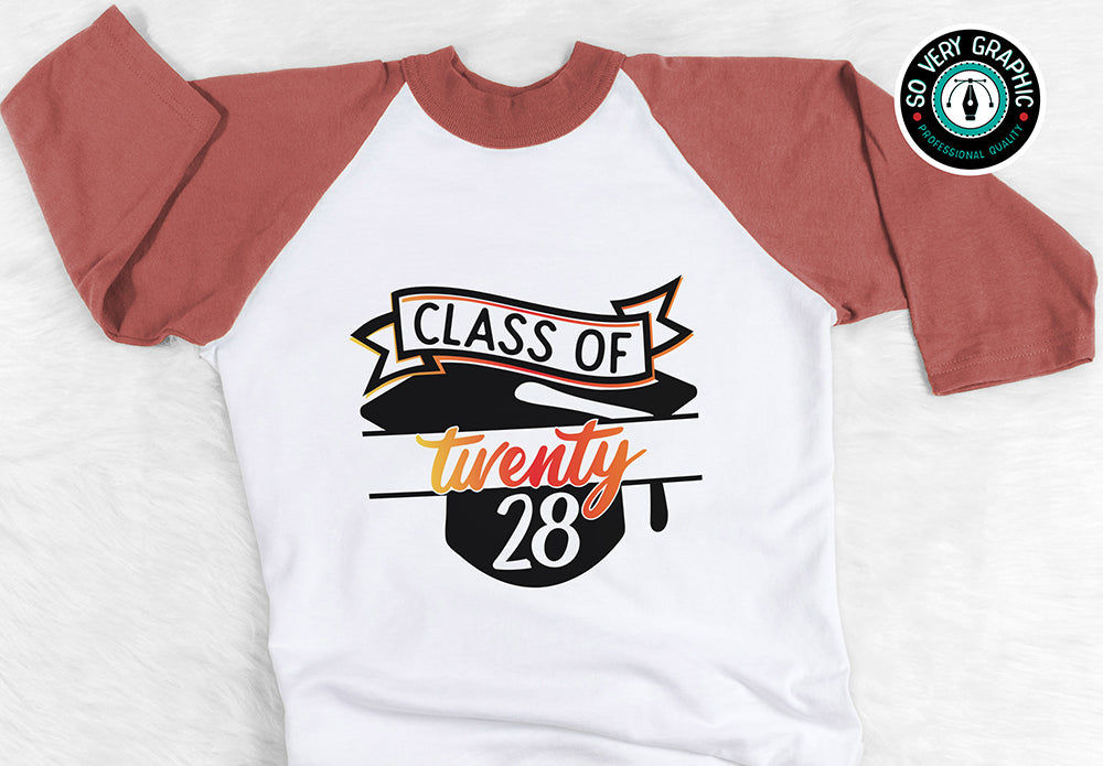 Class of 2028 Graduation Cap SVG Design