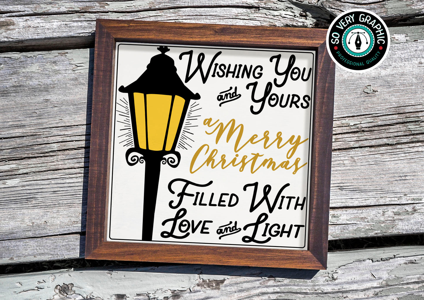 Vintage Merry Christmas SVG Design