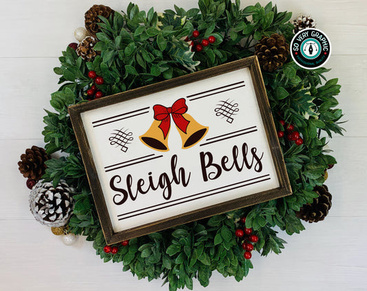 Vintage Sleigh Bells Sign