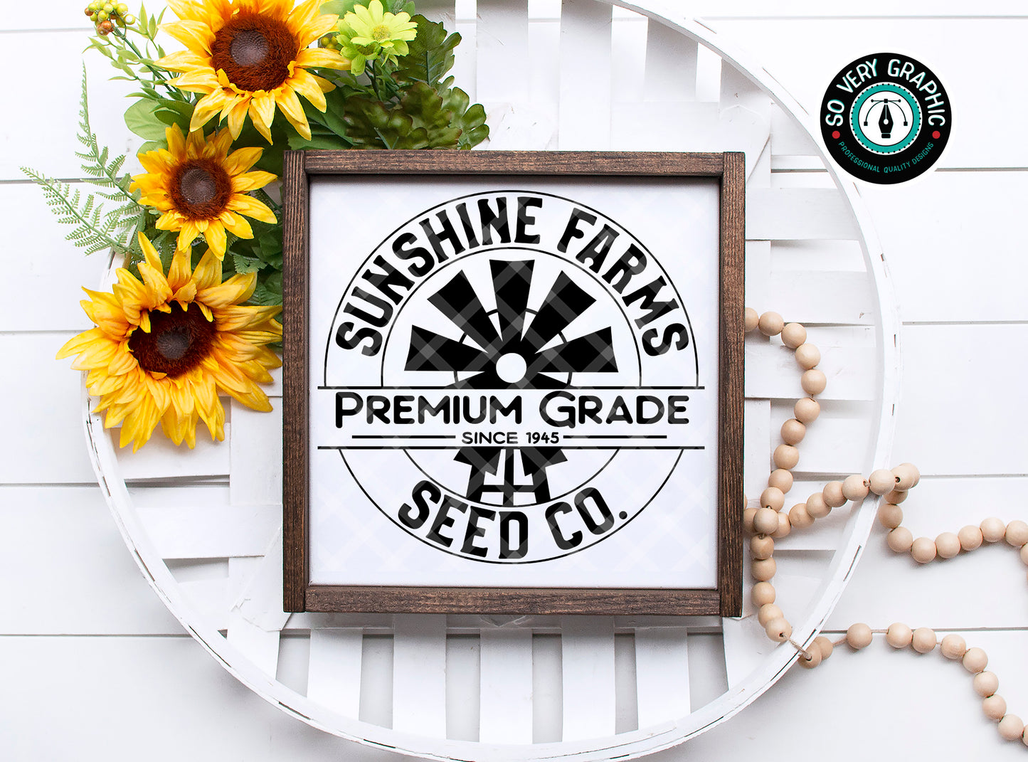 Sunshine Farms Windmill SVG Design