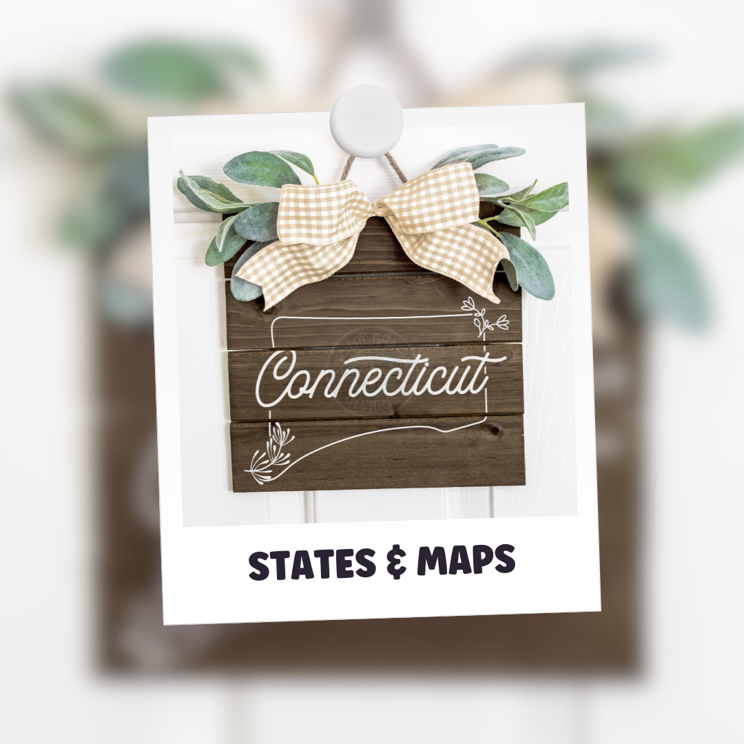 States & Maps SVG Cut Files for Cricut Crafters & Small Businesses