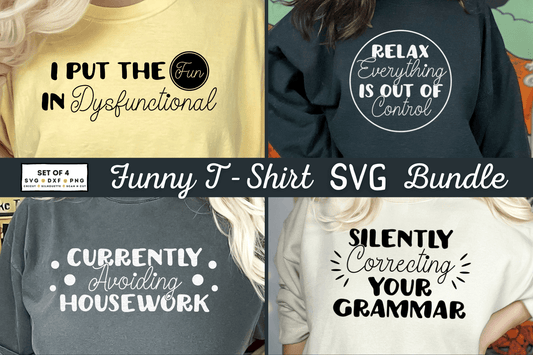 Funny T-Shirt SVG Design Bundle