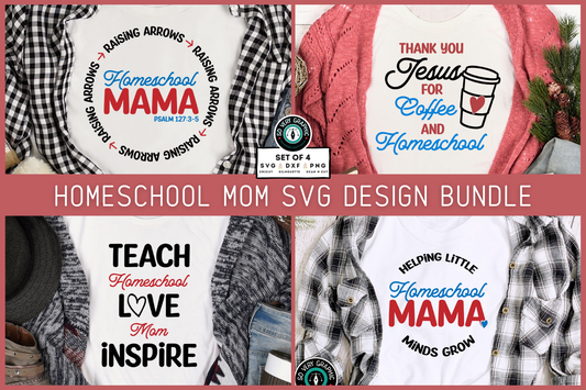 Homeschool Mom SVG Design Bundle