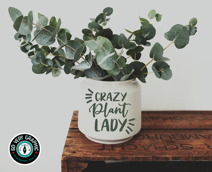 Crazy Plant Lady Funny Garden SVG Design