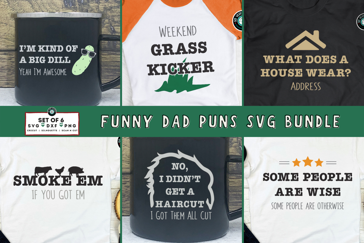 Funny Dad SVG Design Bundle