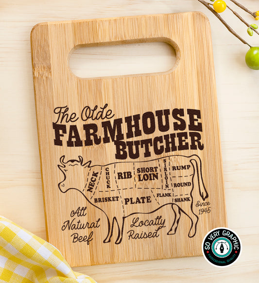Farmhouse Butcher Beef Cuts SVG Design
