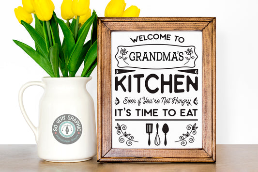 Time To Eat Funny Kitchen SVG Design
