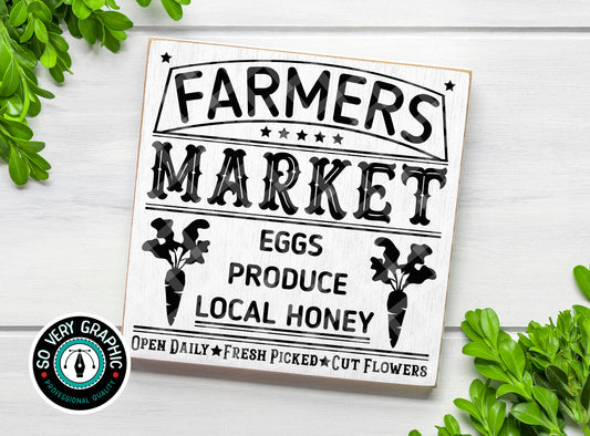 Farmers Market Sign SVG Design