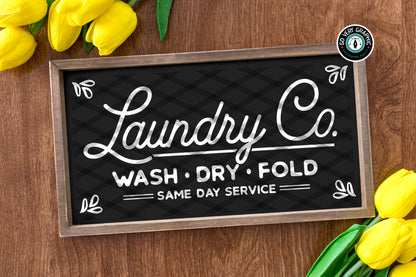 Laundry Wash Dry Fold SVG Design