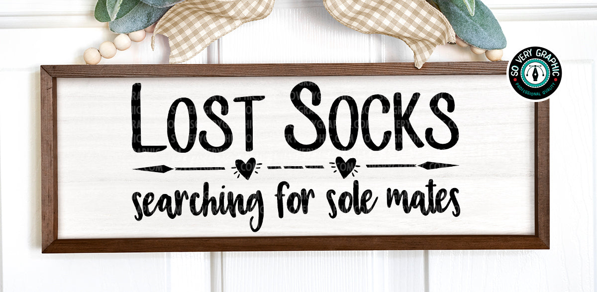 Lost Socks Laundry Room SVG Design