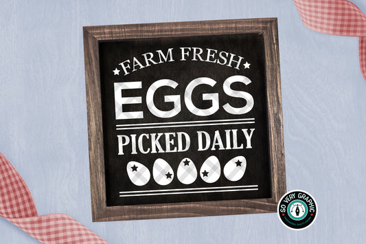 Farm Fresh Eggs SVG Design