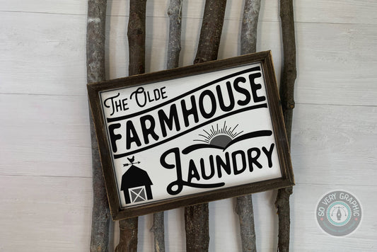 The Olde Farmhouse Laundry SVG Design