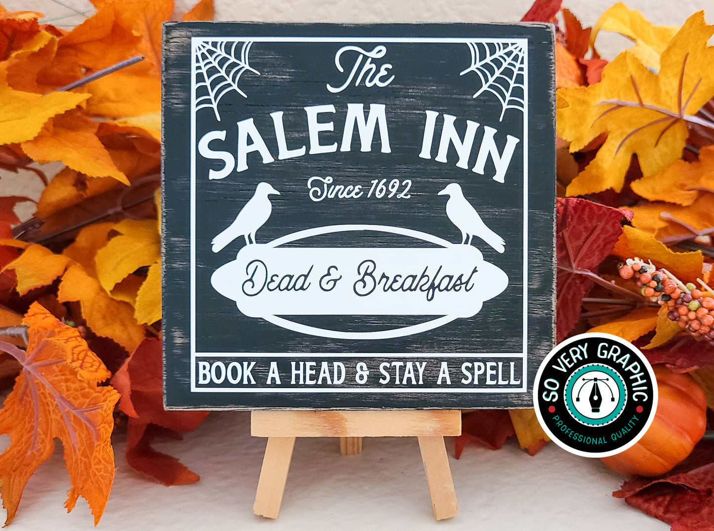 Salem Inn Dead & Breakfast Halloween SVG Design