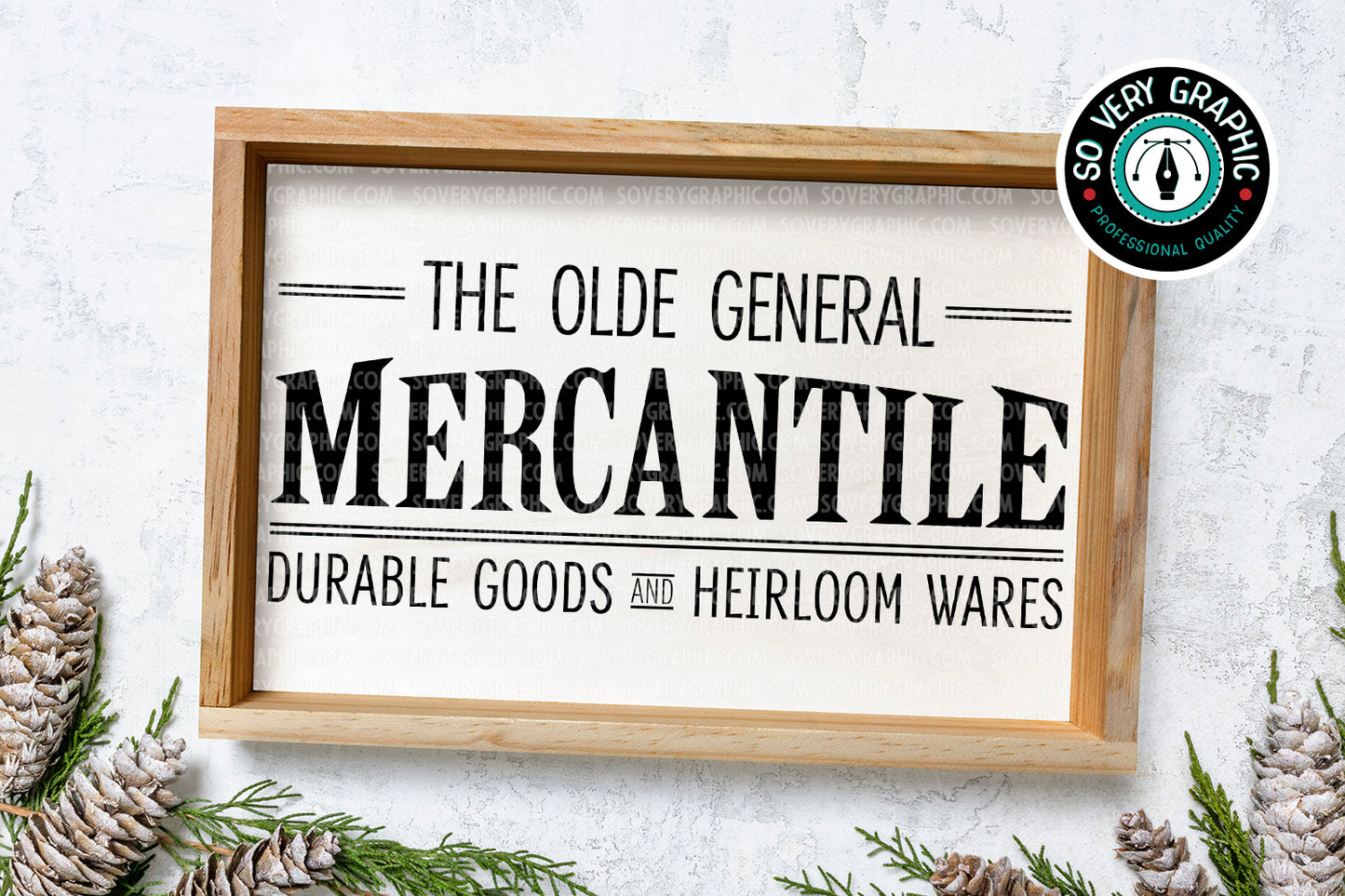 The Olde General Mercantile Vintage SVG Design