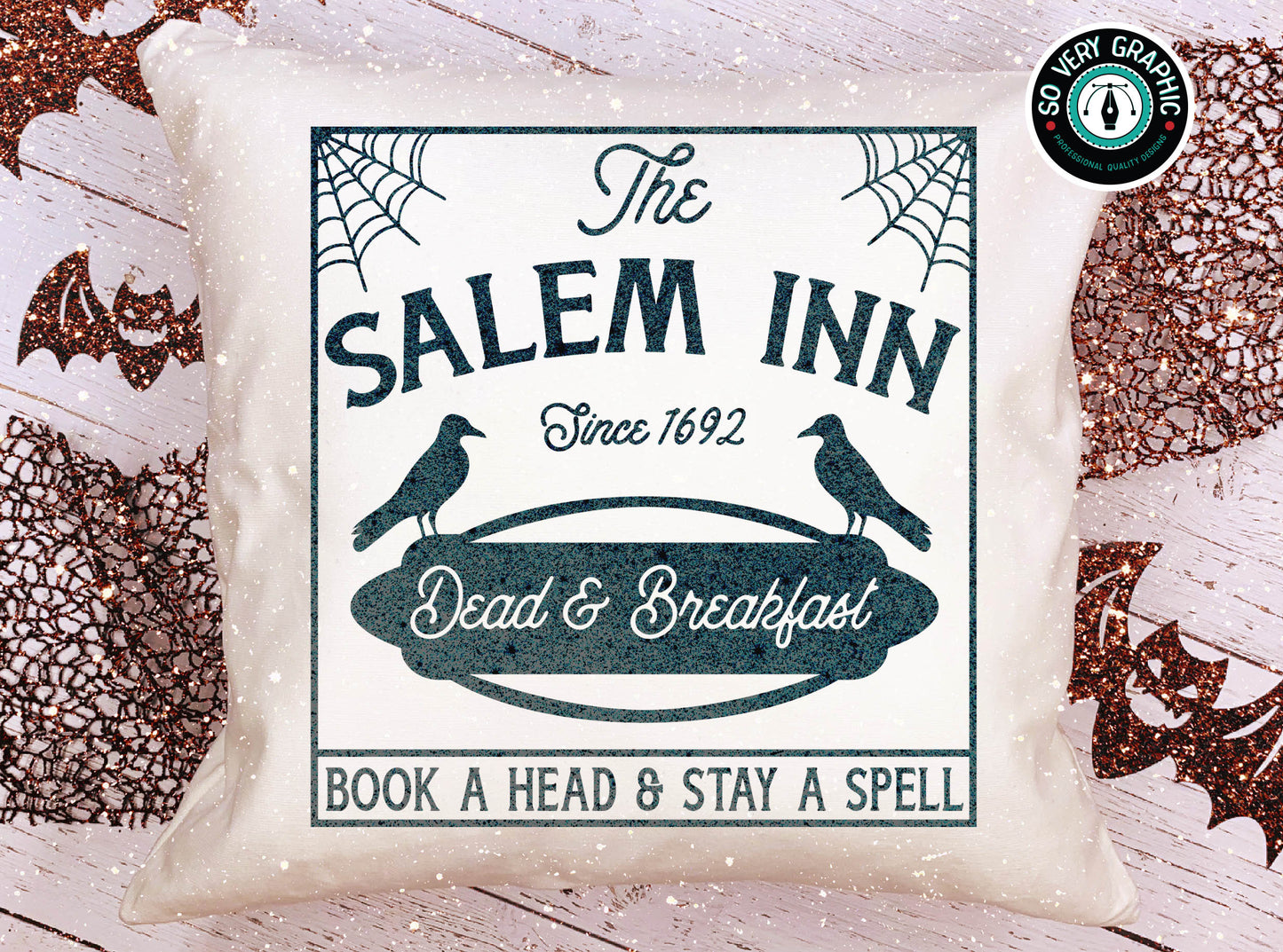 Salem Inn Dead & Breakfast Halloween SVG Design